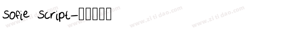 Sofie Script字体转换